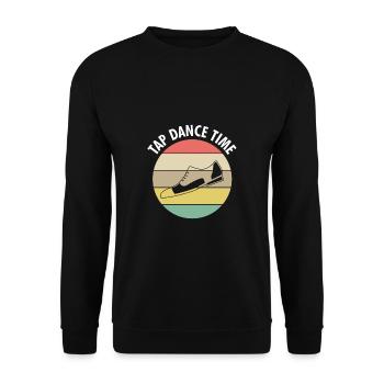 Tap Dance Time Tap Dance Time Cadeau - Sweat-shirt Unisexe - noir - Devant - Alina (178cm) & Michal (187cm)