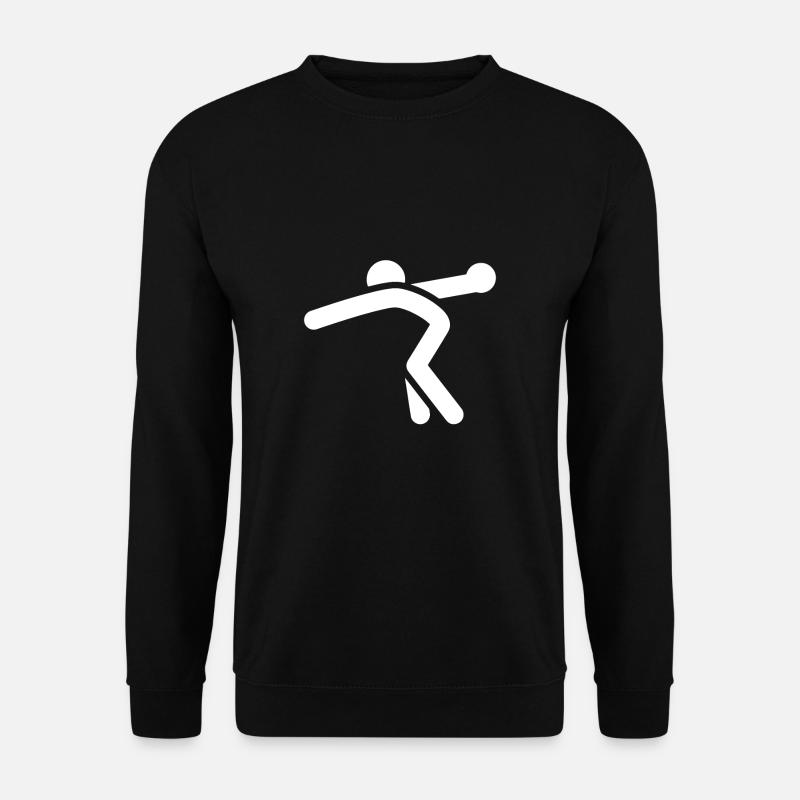 Discus Werfer Shirt Geschenk - Unisex Pullover - Schwarz