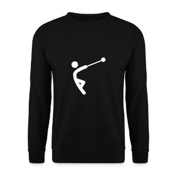 Hammer Thrower Hammer Throw Shirt Cadeau - Sweat-shirt Unisexe - noir - Devant - Alina (178cm) & Michal (187cm)