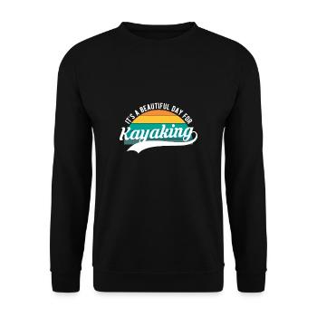 C’est une belle journée pour kayak Chemise Kayak - Sweat-shirt Unisexe - noir - Devant - Alina (178cm) & Michal (187cm)