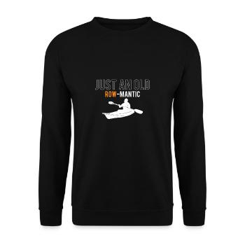 Juste une vieille chemise de kayak cadeau en rangée - Sweat-shirt Unisexe - noir - Devant - Alina (178cm) & Michal (187cm)