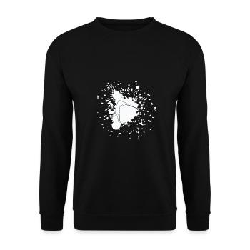 Hammer Throw Hammer Thrower Shirt Cadeau - Sweat-shirt Unisexe - noir - Devant - Alina (178cm) & Michal (187cm)