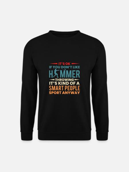 Hammerwurf Shirt Geschenk Spruch - Unisex Pullover - Schwarz