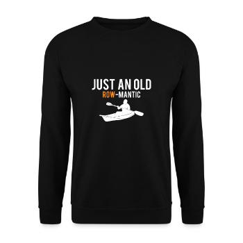 Juste une vieille chemise de kayak cadeau en rangée - Sweat-shirt Unisexe - noir - Devant - Alina (178cm) & Michal (187cm)