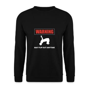L’avertissement peut s’éteindre à tout moment Parkour - Sweat-shirt Unisexe - noir - Devant - Alina (178cm) & Michal (187cm)
