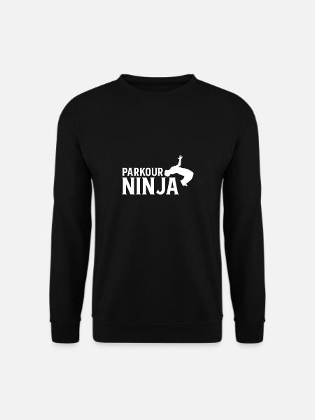 Parkour Ninja Shirt Geschenk - Unisex Pullover - Schwarz