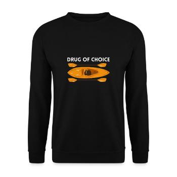 Drug Of Choice Kayak Chemise cadeau - Sweat-shirt Unisexe - noir - Devant - Alina (178cm) & Michal (187cm)
