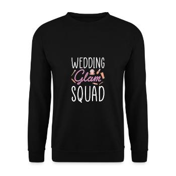 Wedding Glam Squad Chemise Maquilleuse - Sweat-shirt Unisexe - noir - Devant - Alina (178cm) & Michal (187cm)