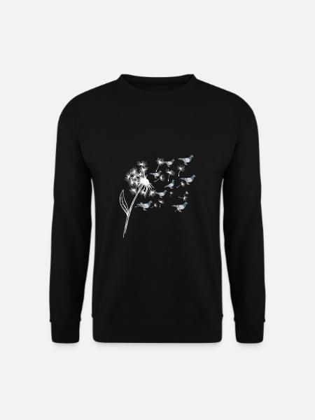 Taube Geschenk Pigeon Shirt - Unisex Pullover - Schwarz