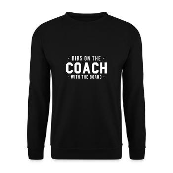 Dibs sur l’entraîneur avec le conseil d’administration - Sweat-shirt Unisexe - noir - Devant - Alina (178cm) & Michal (187cm)