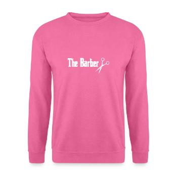Le Barbier Chemise Cadeau Barbe Coiffeur - Sweat-shirt Unisexe - rose - Devant