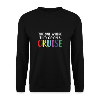 Celui où ils vont sur une chemise de croisière - Sweat-shirt Unisexe - noir - Devant - Alina (178cm) & Michal (187cm)