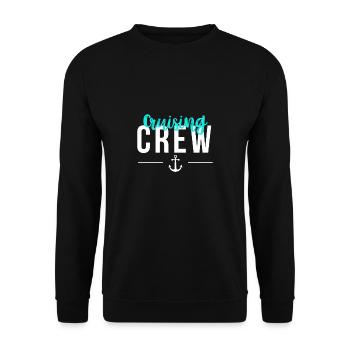 Cadeau de chemise d’équipage de croisière - Sweat-shirt Unisexe - noir - Devant - Alina (178cm) & Michal (187cm)