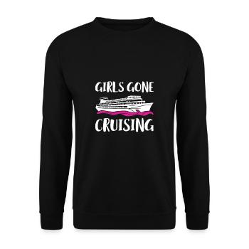 Cadeau chemise Girls Gone Cruising - Sweat-shirt Unisexe - noir - Devant - Alina (178cm) & Michal (187cm)