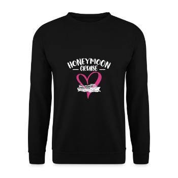 Honeymoon Cruise Shirt Gift Honeymoon - Unisex Sweatshirt - black - Front - Alina (178cm) & Michal (187cm)