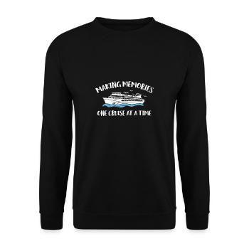 Making Memories One Cruise At A Time - Unisex Sweatshirt - black - Front - Alina (178cm) & Michal (187cm)