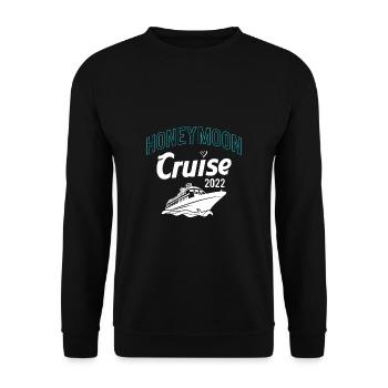 Honeymoon Cruise 2022 Shirt Geschenk - Unisex Pullover - Schwarz - Vorne - Alina (178cm) & Michal (187cm)
