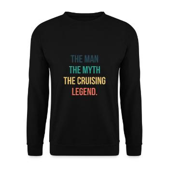 L’homme Le mythe La chemise de légende de la croisière - Sweat-shirt Unisexe - noir - Devant - Alina (178cm) & Michal (187cm)