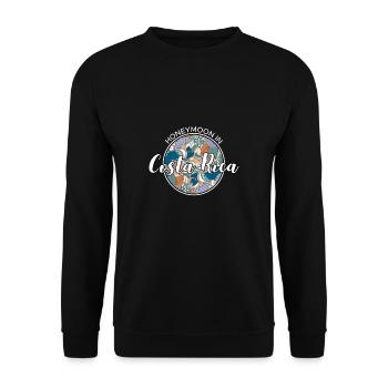 Honeymoon Honeymoon Holiday Shirt Costa Rica - Unisex Sweatshirt - black - Front - Alina (178cm) & Michal (187cm)
