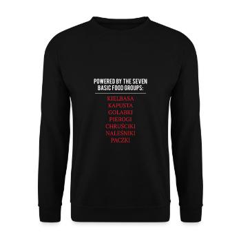 Pole Pologne Dictons Chemise Cadeau - Sweat-shirt Unisexe - noir - Devant - Alina (178cm) & Michal (187cm)