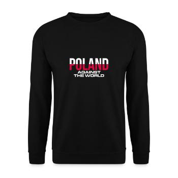 La Pologne contre le mondial Shirt Gift Pole - Sweat-shirt Unisexe - noir - Devant - Alina (178cm) & Michal (187cm)