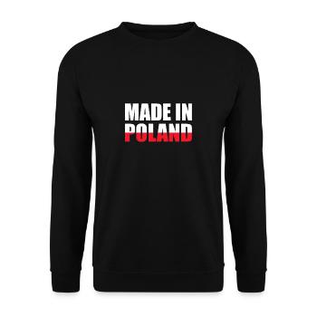 Cadeau de chemise Made In Poland - Sweat-shirt Unisexe - noir - Devant - Alina (178cm) & Michal (187cm)