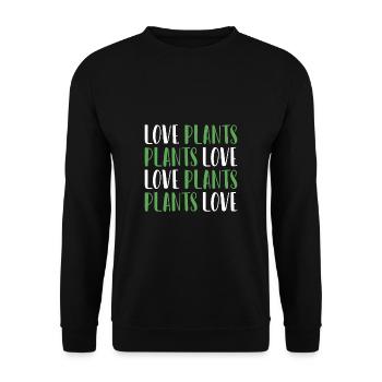 Plantes d’amour Plantes de jardinier - Sweat-shirt Unisexe - noir - Devant - Alina (178cm) & Michal (187cm)