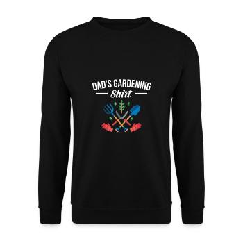 Cadeau de chemise de jardinage de papa Père Papa Fête des pères - Sweat-shirt Unisexe - noir - Devant - Alina (178cm) & Michal (187cm)