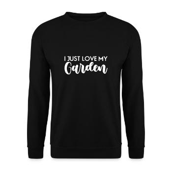 J’adore mon jardin shirt cadeau jardinier - Sweat-shirt Unisexe - noir - Devant - Alina (178cm) & Michal (187cm)
