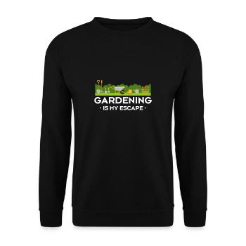 Le jardinage est mon jardinier de chemise d’évasion - Sweat-shirt Unisexe - noir - Devant - Alina (178cm) & Michal (187cm)