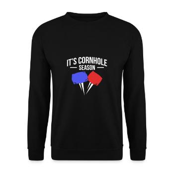 It's Cornhole Season Shirt Gift - Unisex Sweatshirt - black - Front - Alina (178cm) & Michal (187cm)