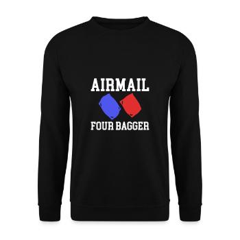 Airmail Four Excavator Cornhole Shirt Cadeau - Sweat-shirt Unisexe - noir - Devant - Alina (178cm) & Michal (187cm)