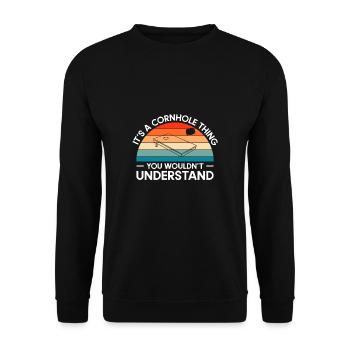 C’est une chose de trou de maïs que vous ne comprendriez pas - Sweat-shirt Unisexe - noir - Devant - Alina (178cm) & Michal (187cm)
