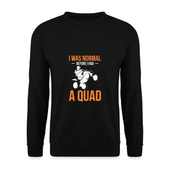 J’étais normal avant d’avoir une chemise quad - Sweat-shirt Unisexe - noir - Devant - Alina (178cm) & Michal (187cm)