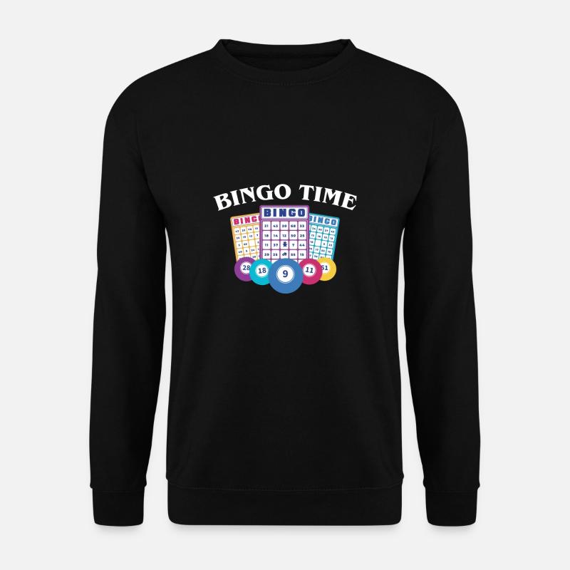 Bingo Time Shirt Geschenk - Unisex Pullover - Schwarz