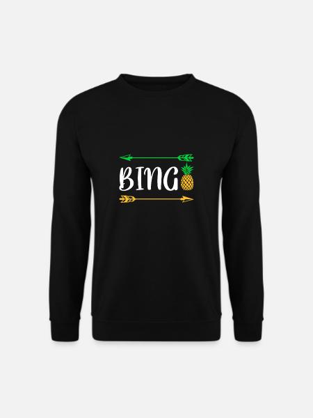 Bingo Pineapple Shirt Gift - Unisex Sweatshirt - black