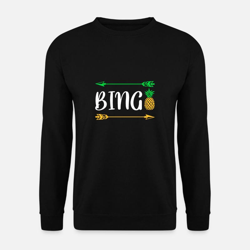 Bingo Pineapple Shirt Gift - Unisex Sweatshirt - black