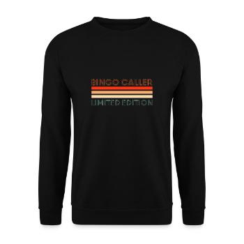 Bingo Caller Limited Edition Shirt Geschenk - Unisex Pullover - Schwarz - Vorne - Alina (178cm) & Michal (187cm)