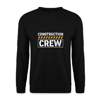 Construction Crew Straßenarbeiter - Unisex Pullover - Schwarz - Vorne - Alina (178cm) & Michal (187cm)