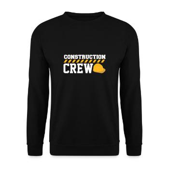 Construction Crew Straßenarbeiter - Unisex Pullover - Schwarz - Vorne - Alina (178cm) & Michal (187cm)