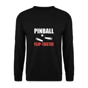 Flipper Flip-Tastic Shirt Cadeau Flipper Machine - Sweat-shirt Unisexe - noir - Devant - Alina (178cm) & Michal (187cm)