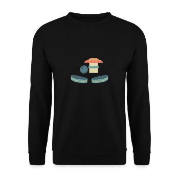 Pinball Pinball Machine Shirt Gift - Unisex Sweatshirt - black - Front - Alina (178cm) & Michal (187cm)