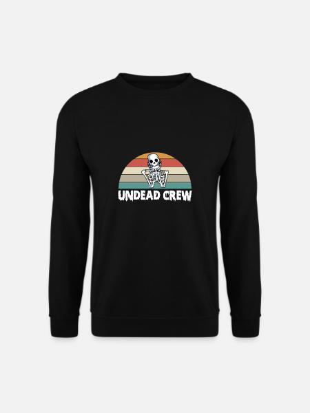 Undead Crew Halloween Skeleton - Unisex Sweatshirt - black