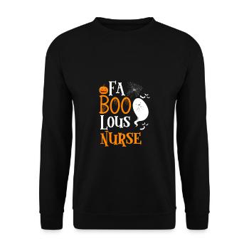 FaBOOlous Nurse Nurse T-Shirt Cadeau - Sweat-shirt Unisexe - noir - Devant - Alina (178cm) & Michal (187cm)