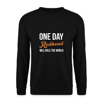 Un jour, Roux gouvernera le maillot mondial - Sweat-shirt Unisexe - noir - Devant - Alina (178cm) & Michal (187cm)
