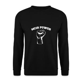 MC1R Power Shirt Chemise à cheveux roux Roux - Sweat-shirt Unisexe - noir - Devant - Alina (178cm) & Michal (187cm)