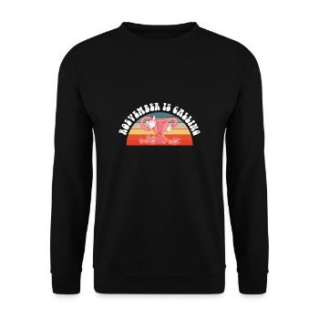 Roevember appelle le cadeau de chemise du féminisme - Sweat-shirt Unisexe - noir - Devant - Alina (178cm) & Michal (187cm)