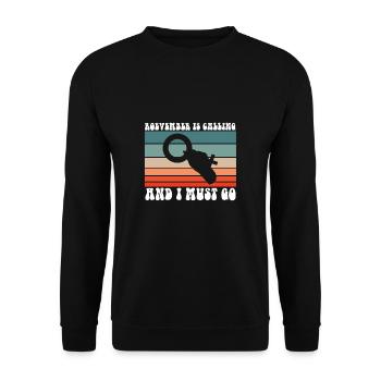 Roevember appelle et je dois aller au féminisme - Sweat-shirt Unisexe - noir - Devant - Alina (178cm) & Michal (187cm)