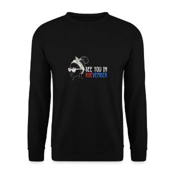Rendez-vous à Roevember Shirt Gift Féminisme - Sweat-shirt Unisexe - noir - Devant - Alina (178cm) & Michal (187cm)
