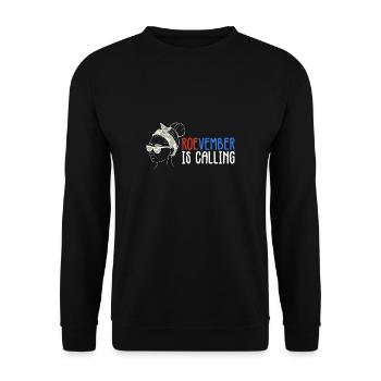 Roevember Is Calling Shirt Gift - Unisex Sweatshirt - black - Front - Alina (178cm) & Michal (187cm)